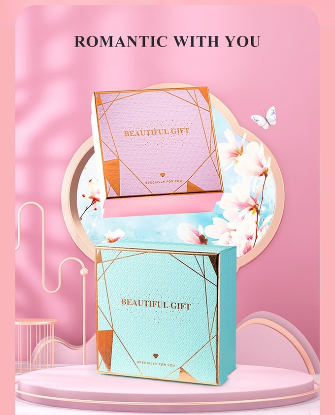 Delicated Art Paper Rigid Gift Box With Lid For Handmade Soap Cosmetic