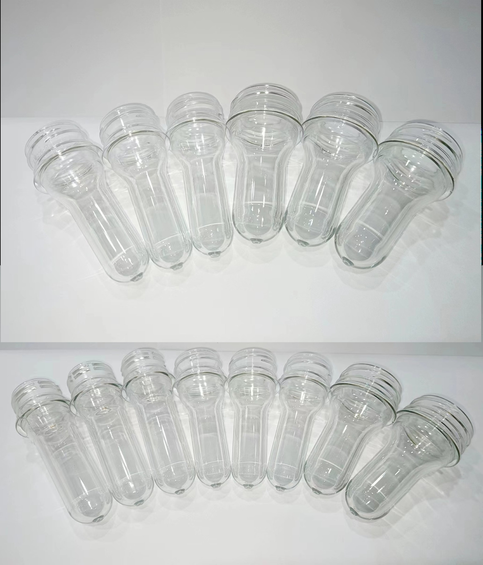 Transparent PET Bottle Preform with HDPE Collar Material for Transparent Bottle Making