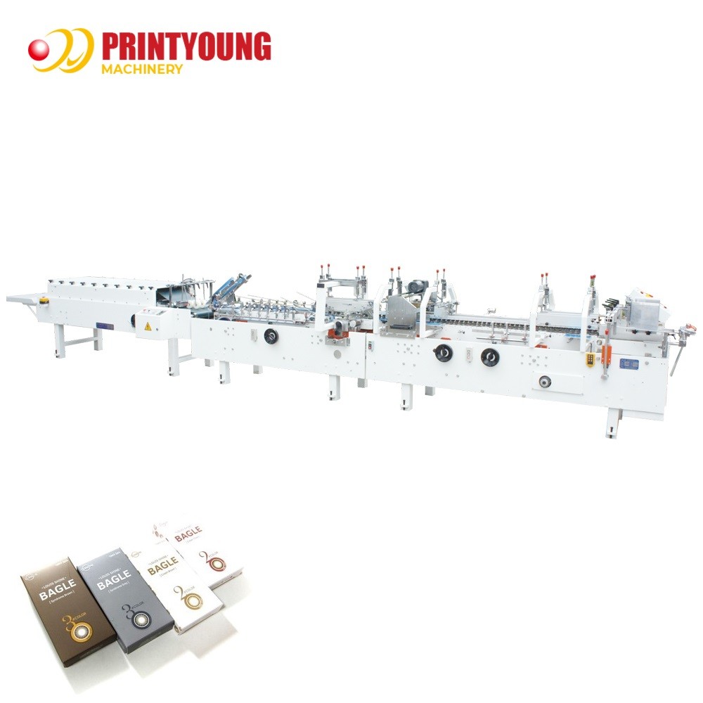 ZH-600G 380V 3.2KW Crash Lock Bottom Carton Folder Gluer Machine