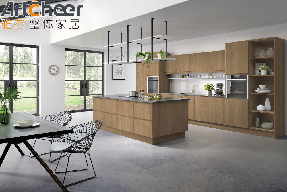 E0 Grade Plywood Storage Cabinets for Modern Style White Kitchen Cabinet Organization
