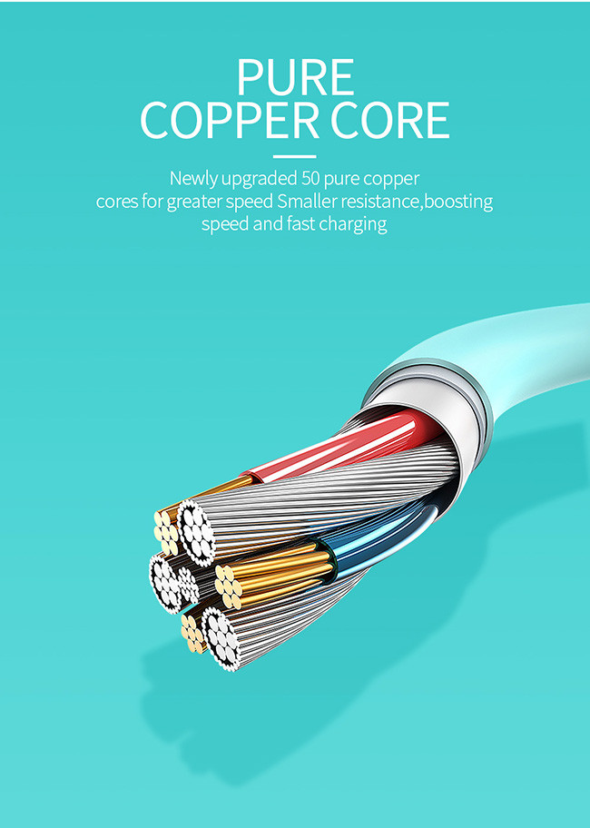 Multi Colors PVC Phone 1Meter CD10 USB Lightning Cable