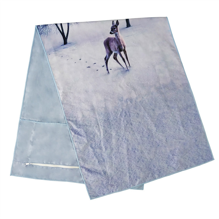 Personalised Absorbent Sweat Quick Dry Microfiber Suede Towel With Bag