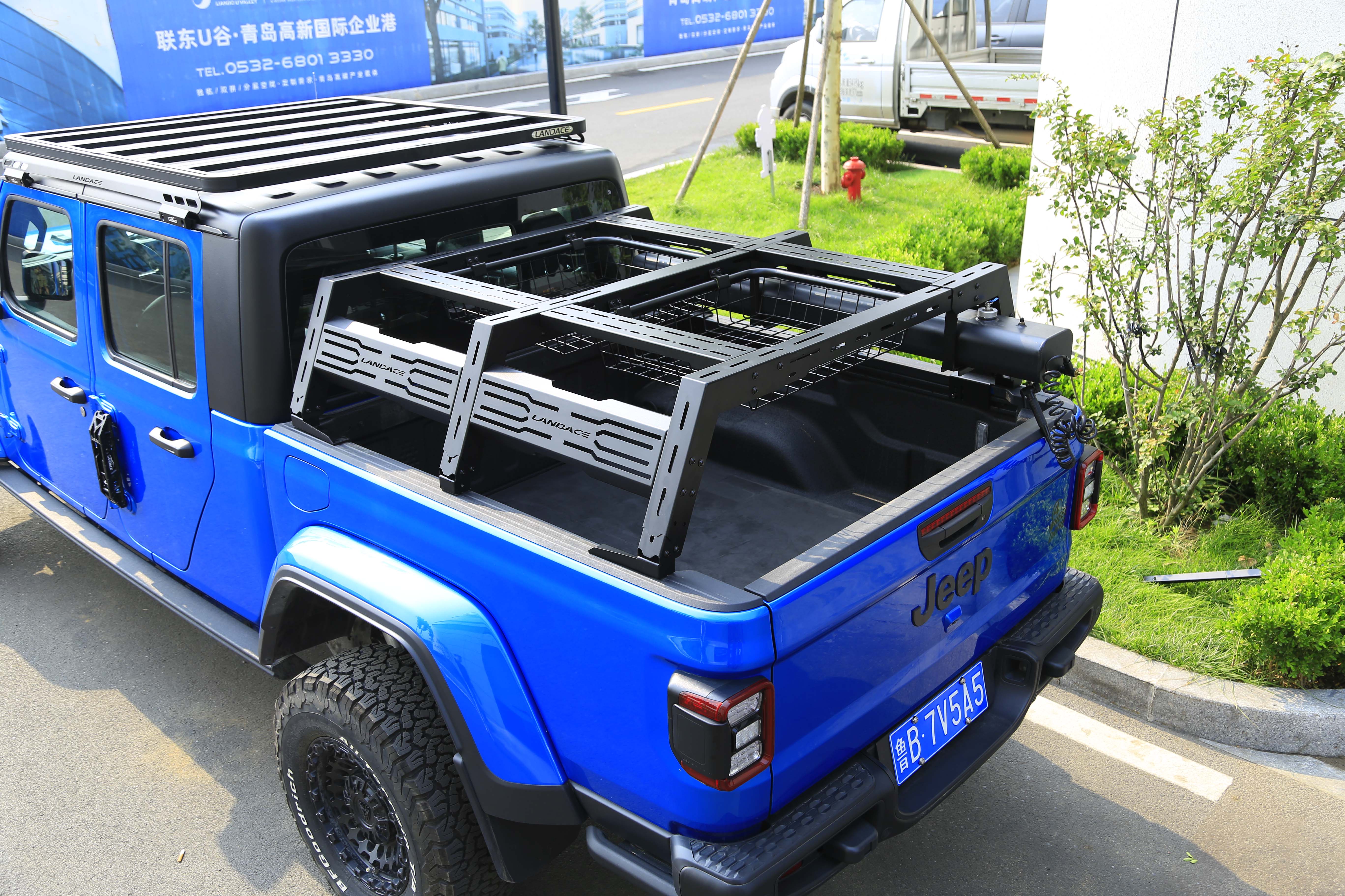Aluminium Pickup Truck Bed Rack Systems Adjustable Powder Coating