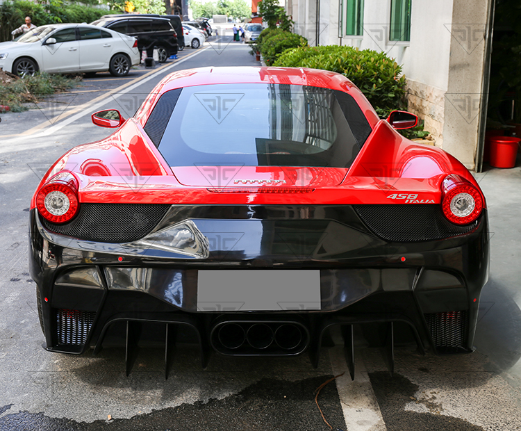For Ferrari 458 Carbon Fiber Body Kit 458 Upgraded VORS Style Front and Rear Bumper Spoiler Side Skirt Body Kit