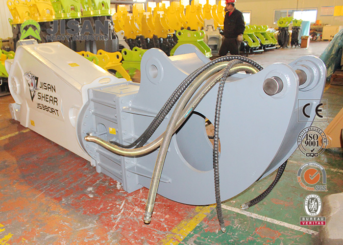 Heavy Duty Type Hydraulic Rotating Type Scrap Steel Metal Cutting Shear For Excavator Sale