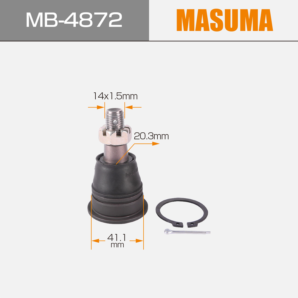 MASUMA NO. MB-4872 Auto Suspension Systems Ball Joint Unbeatable for NISSAN CEFIRO A32