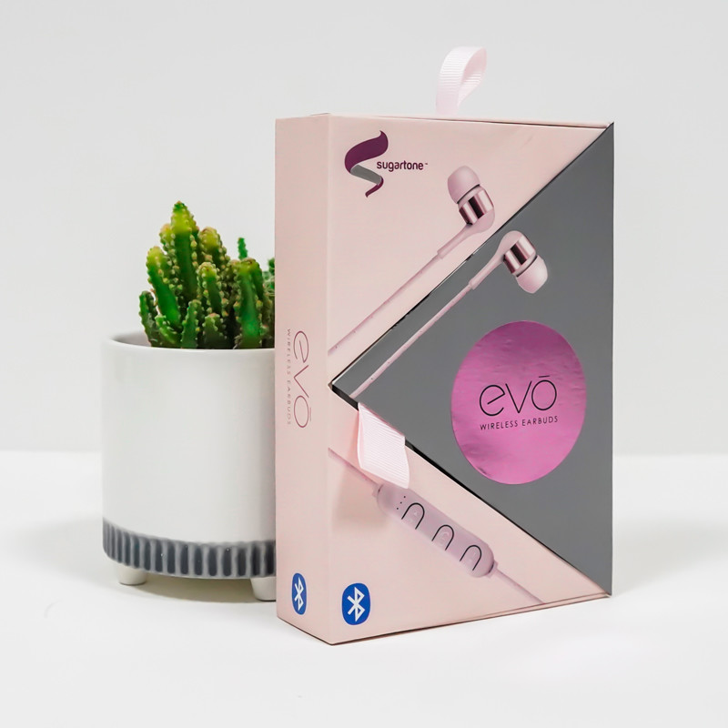 Die Cut Stamping Wireless Earpods Earphone Packaging Box Full Color Printing
