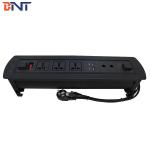Desk Flip Up Hidden Connector With 3* Universal Power /1*Switch Configuration