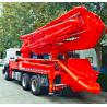 Buy cheap 6x4 HOWO Cement Boom Truck , 37 / 39 Meter Boom Height Cement Pump Truck from wholesalers