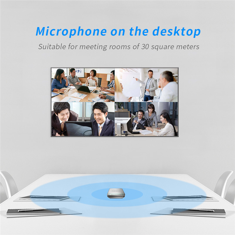 USB2.0 Bluetooth Video Conference Omnidirectional Microphone Echo Elimination Noise Reduction DSP Mute Speakerphone Mirc