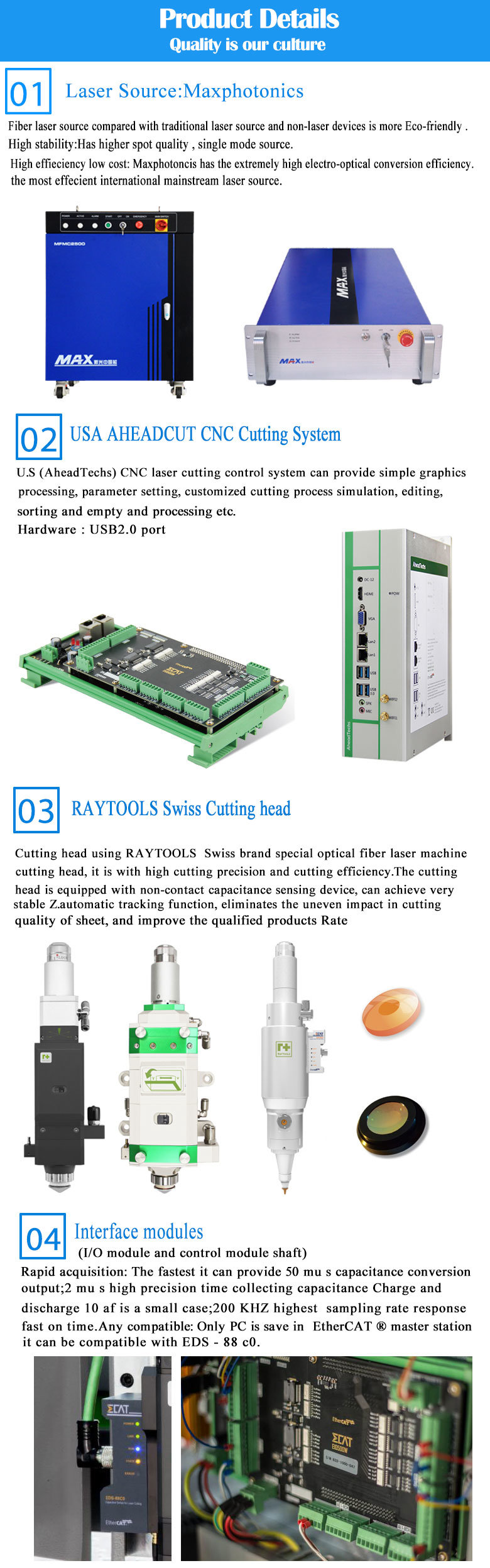 500W 800W 1kw High Precision Sheet Fiber Laser Cutting Machine