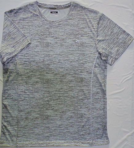 OEM Accepted Casual Type Loose Half Sleeve Shirt Grey Fast Dry