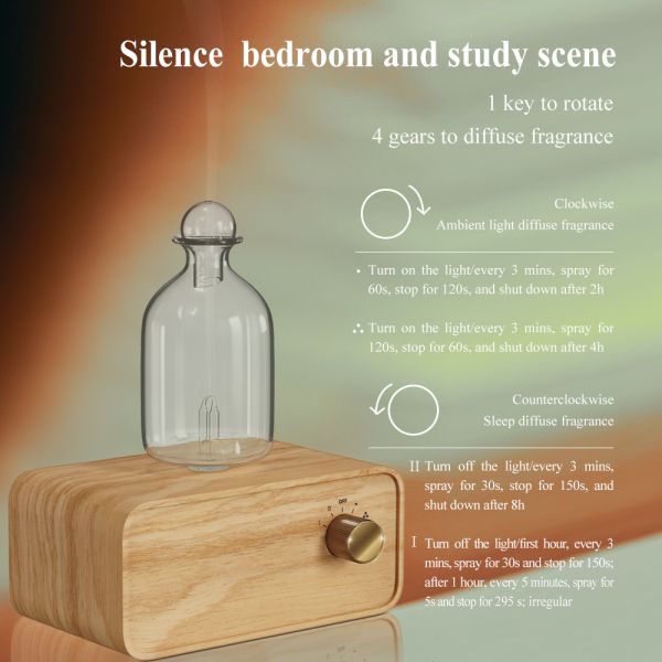 Cold Air Diffusion Aromatherapy Aroma Diffuser With 2600mAh Lithium Battery