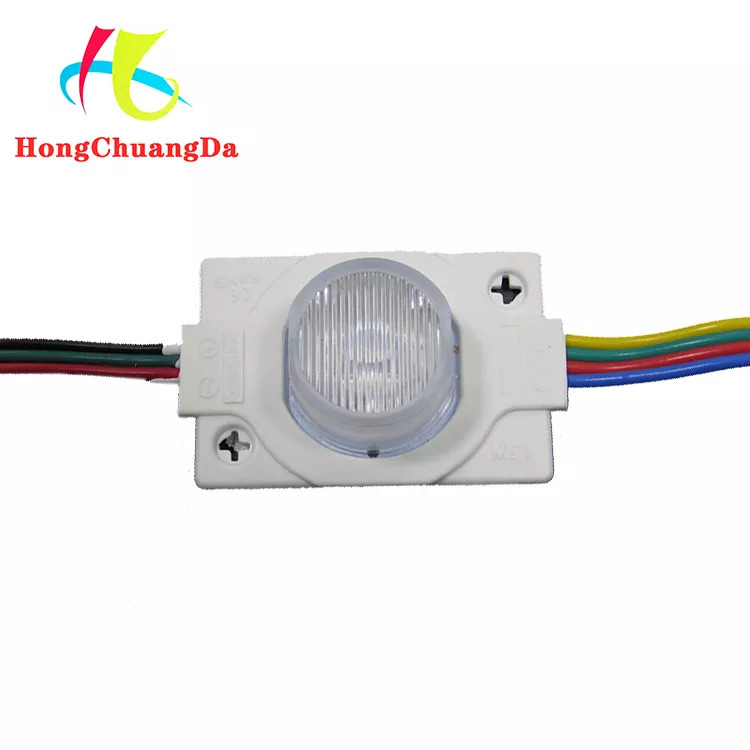 SMD3030 Single LED Module RGB With Lens 46*30mm 110 Lumen Tri Color