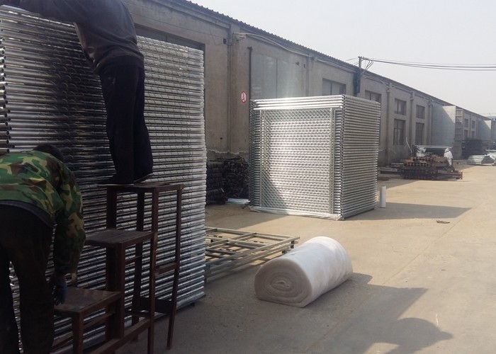 Galvanised Outdoor Temporary Fence Panels For 3mm / 4mm Wire Dia