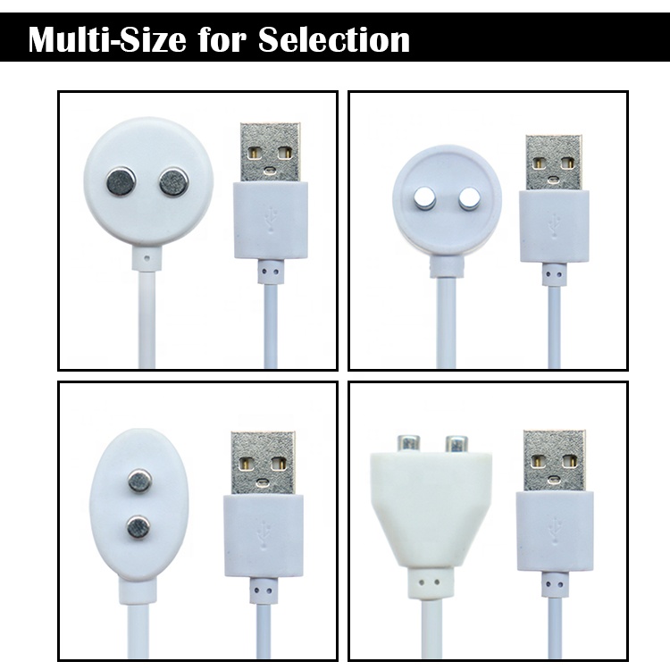 2 PIN USB Magnetic Electric Toothbrush Beauty Instrumennt Adult Sex Toys Vibrator Charger Cable