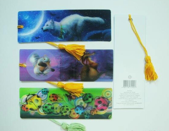 PLASTIC LENTICULAR 3D changing flip zoom morph move animation combination effect lenticular bookmark printing service