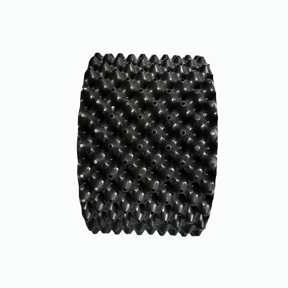 Aeration root pot mall holes in the form of cones throughout the sides of the container