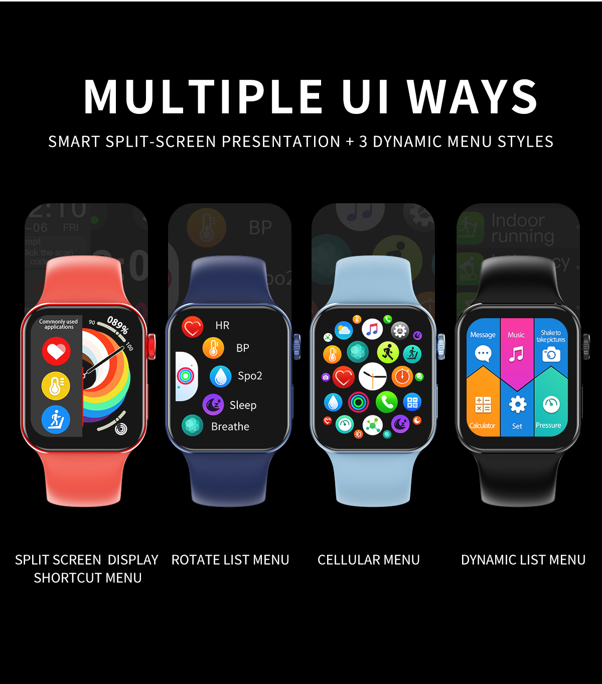 Digital 1.75inch Full Touch Smartwatch Multifunctional IP68 Waterproof