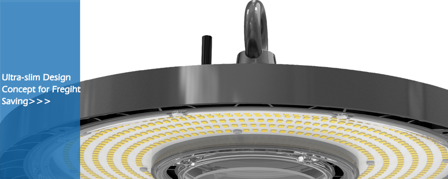 UFO LED High Bay Light 100W 160LM/W Die -Casting Aluminum Built-in Driver