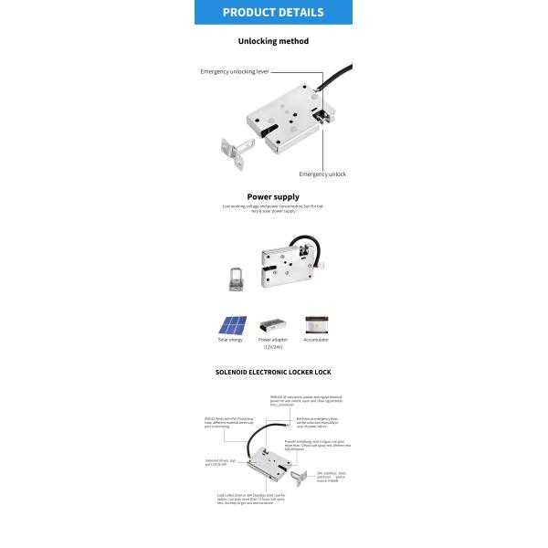 Electric Solenoid Lock factory Smart Cabinet Lock Magnetic Parcel Locker Locks