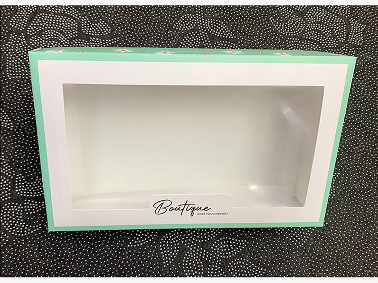 Gathe Underwear Recycled Cardboard Gift Packaging Box With Window