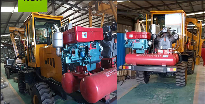 CE Highway Guardrail Pile Driver Machine Hydrualic For Drilling