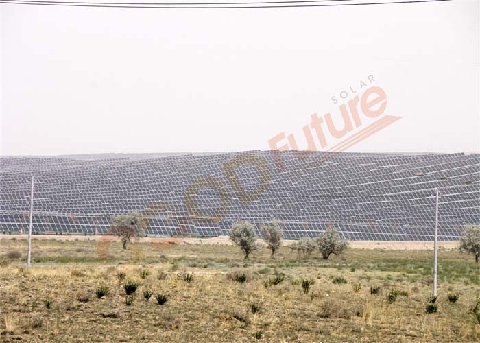 0.2kWh/Day One Axis Solar Sun Tracker 20% N-S Slope Wind Protection