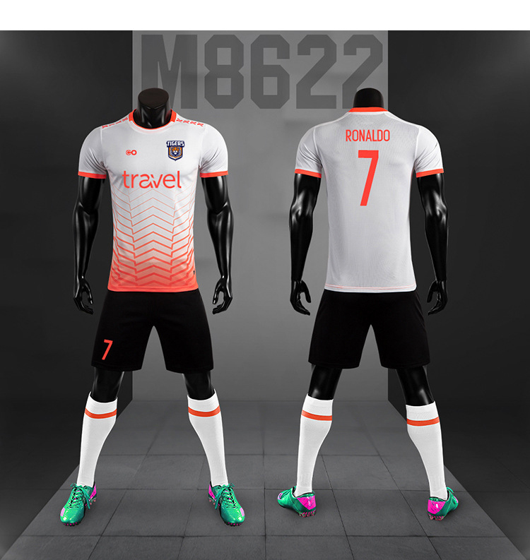Custom Printing Adult Children Football Uniform Training Uniform Quick Dry Breathable Team Uniform Light Board Jersey Soccer