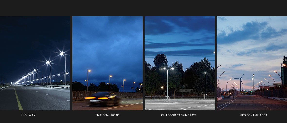 IP66 Waterproof Street Light for Street/Road/Parking Lot/Highway Power Factor 0.95 NFC Dimming Solutions