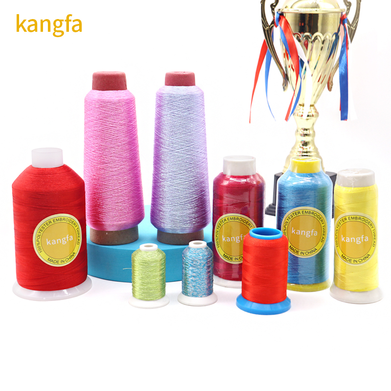 5000 yards Cone Sewing 100% Polyester 120d 2 Embroidery Thread 120g Weight for Sewing