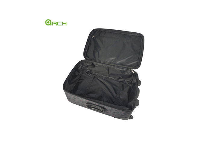 Printing 600D Polyester Travel Trolley Lightweight Luggage Bag with Skate Wheels