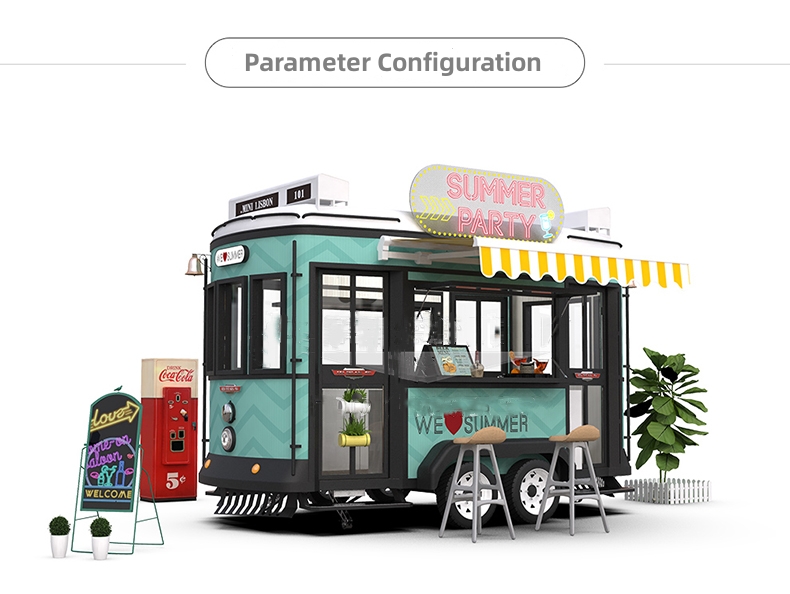 Customized Style Mobile Fast Food Truck with Wheat Raw Material and Hot Coffee