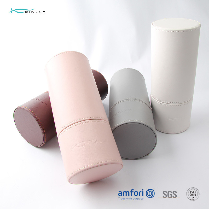 ISO9001 Custom Color OEM Tube Makeup Brush Bag