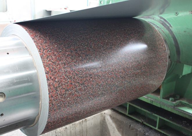 3003 H26 H24 1.0×1200 PVDF GRANITE PATTERNED COLOR ALUMINUM COILS Customized Pattern 50 Years Warranty