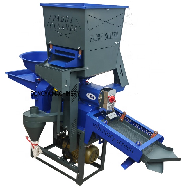DONGYA AGRO 5 in 1 Vibratory Screen Rice Mill With Winnowing Destoner