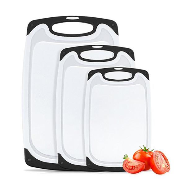 3 Piece Cutting Board Set PP Dishwasher Safe Chopping Board Household Kitchen