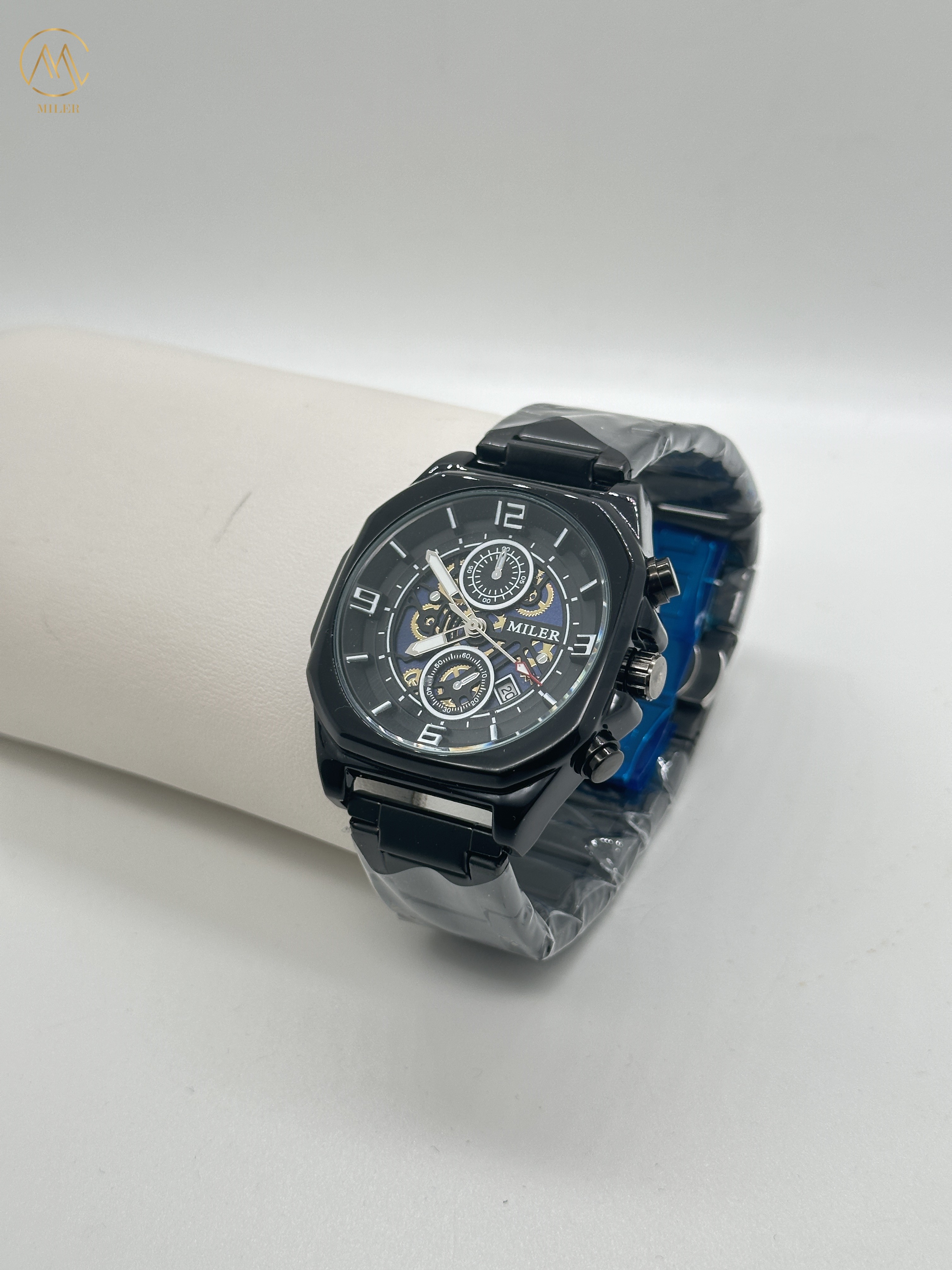 ML1113-Black Bezel High Quality Skeleton Wristwatches