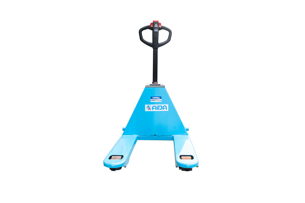 Electric Pallet Jack Forklift 3000 Lbs Load Capacity 48 Inches Fork Length Solid Rubber Tires