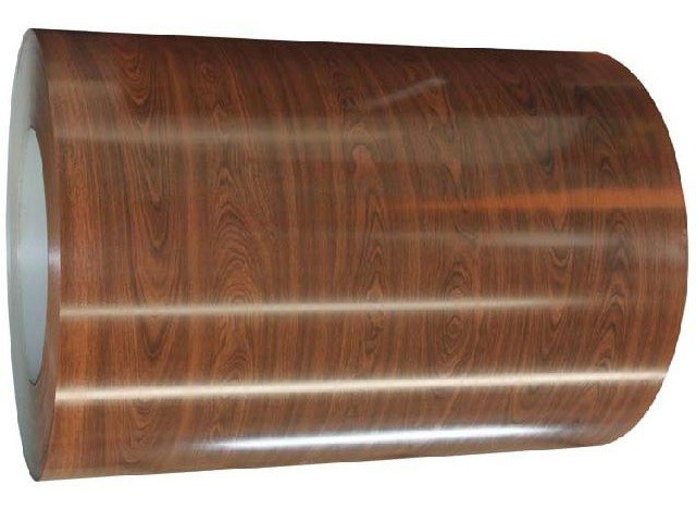 PVDF Coil Coating Color Coated Aluminum Coil Wood Grain 5052 5754 8011