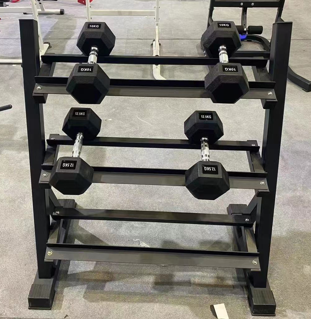 Strength Training Three Layer Dumbbell Rack Fitness Equipment Commercial