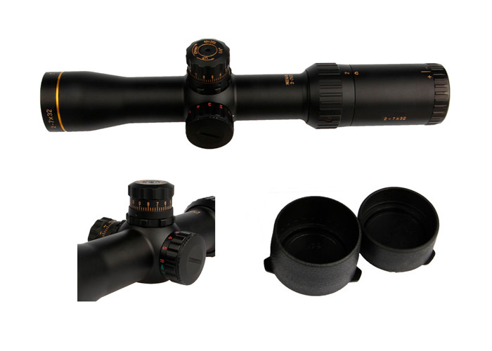 2 - 7X32EG Mil Dot Illuminated Hunting Scope 30mm Pipe Diameter Completely Sealed