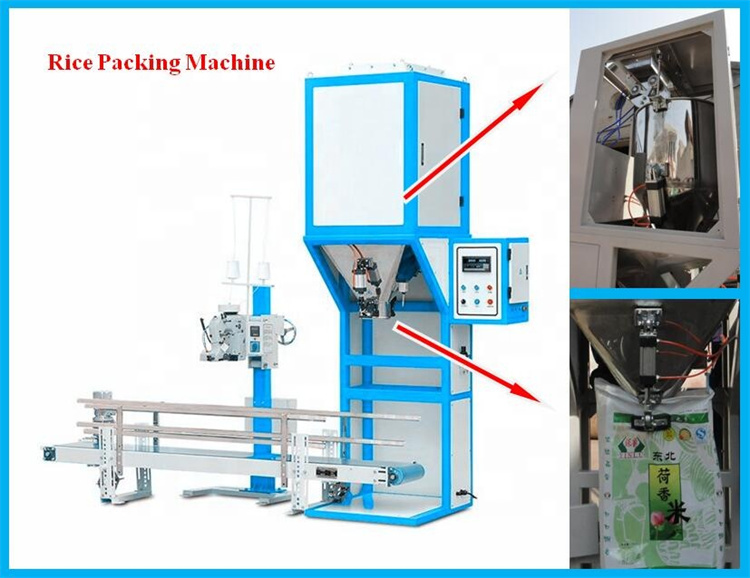 Animal Feed Pellet Packing Machine Semi Automatic Bag Weighing Scale 10-50kg/Rice Packing Machine