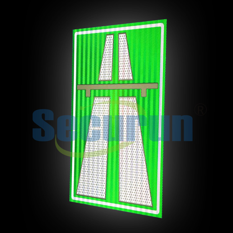 ODM Waterproof Reflective Aluminum Highway Road Sign Symbol For Traffic