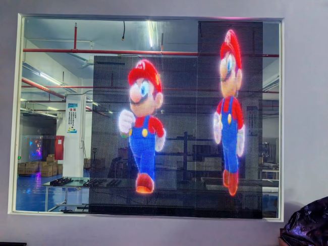 Transparent LED Screen P6.25-6.25 Holographic LED Display easy installation glass window LED wall