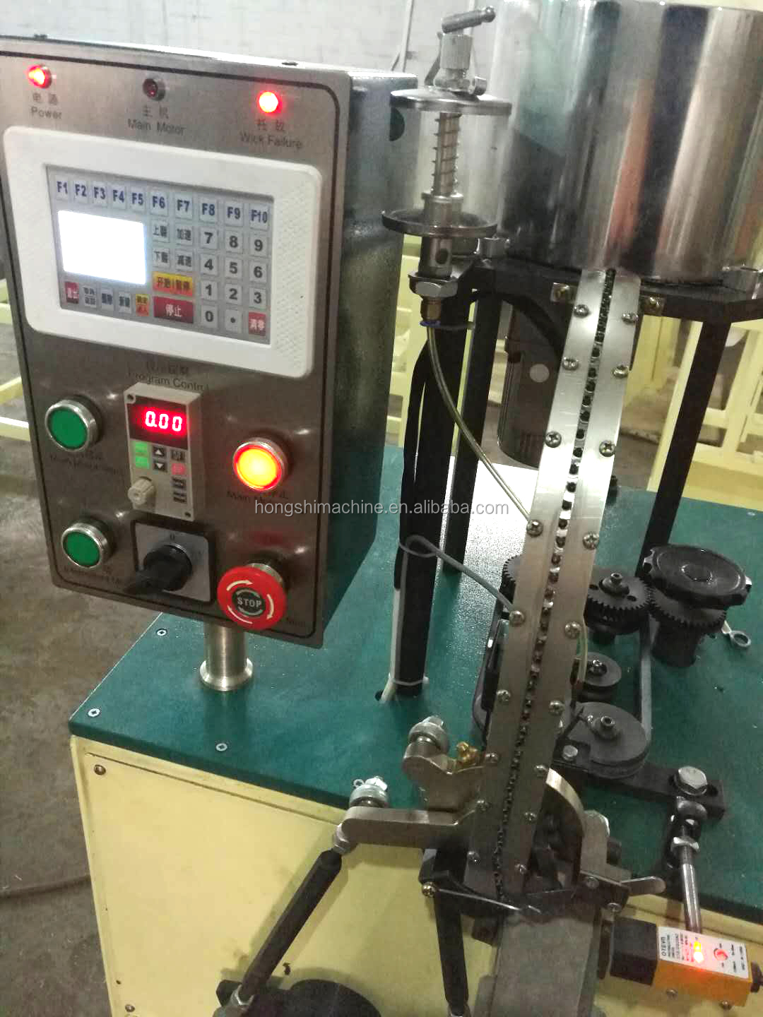 Automatic Textile Processing Machine Pneumatic Cutting Wax Tealight Candle Cotton Wick