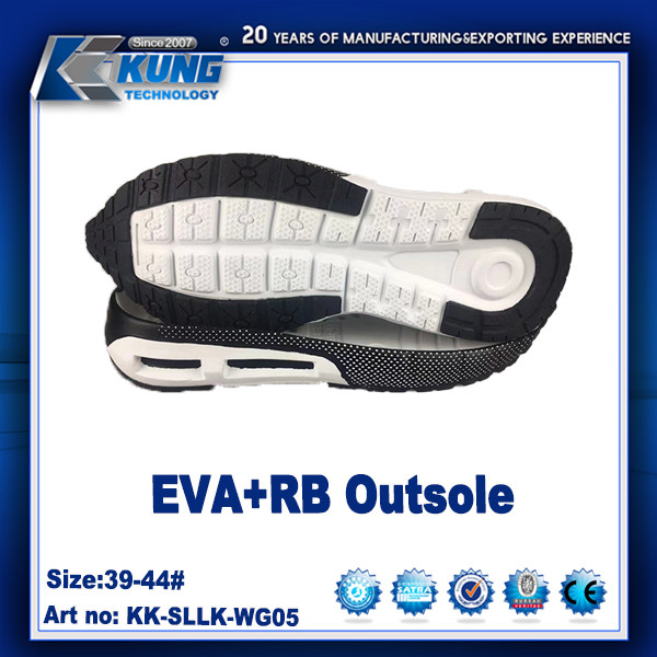 Customized Logo Printing High Elastic EVA RB Outer Sole For Sneaker