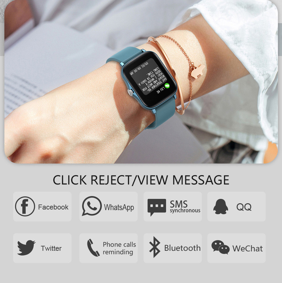 Y22 1.72in Screen 20mm IP67 Waterproof Heart Rate Fitness Watches 320x385
