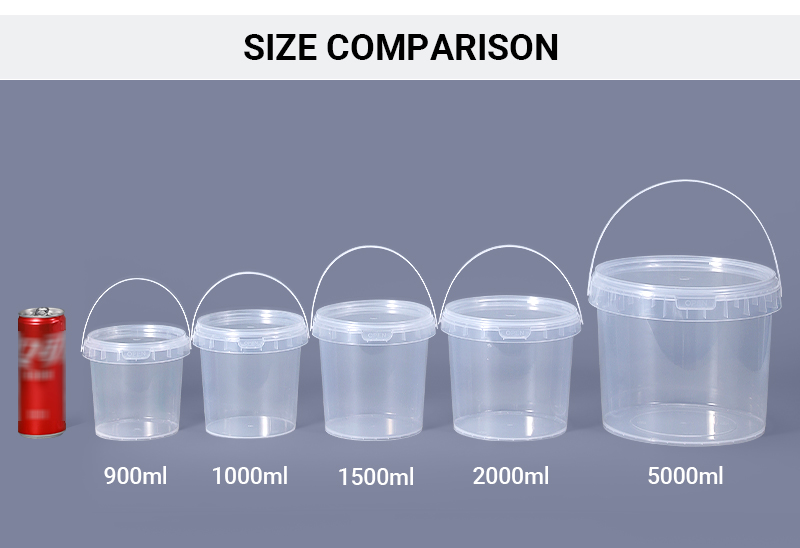 32oz Food Grade Round Food Pail for Restaurant Takeout Glossy Lamination Custom Logo