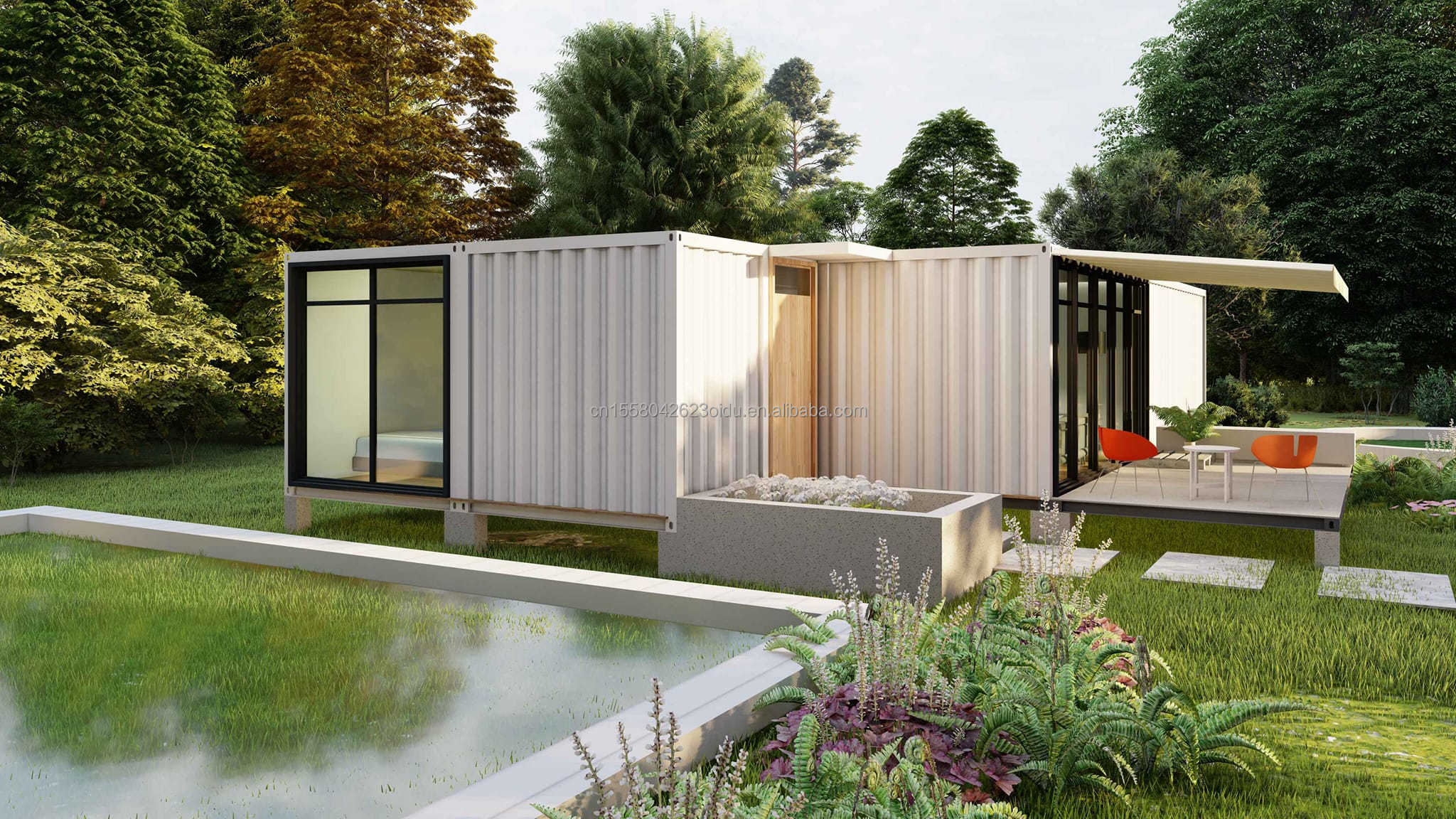 Customized Color 40ft 20ft Modern Luxury Garden Hotel Mobile Small House Quick Installation Shipping Container